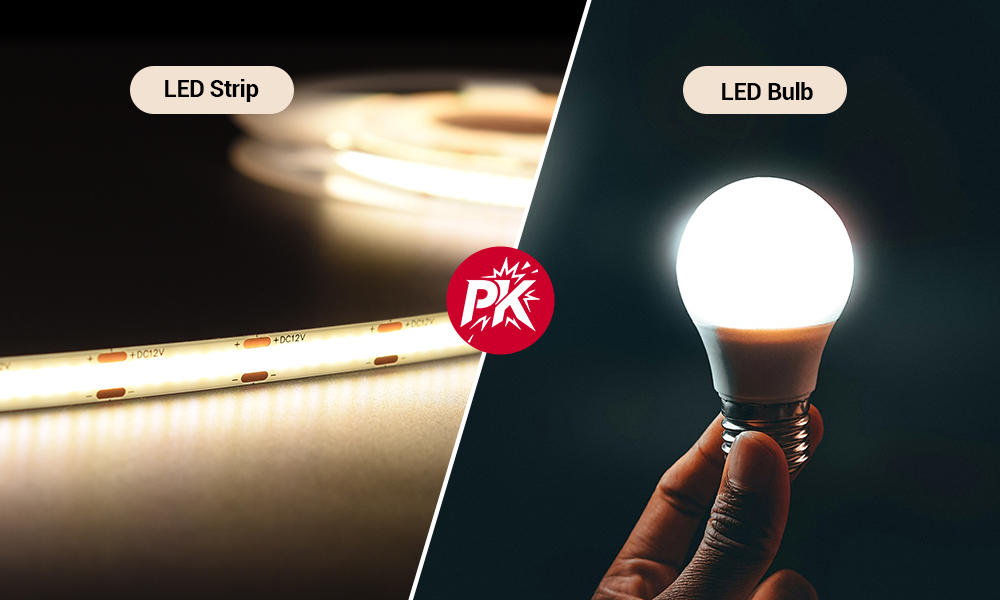 LED Streifen vs Glühbirnen